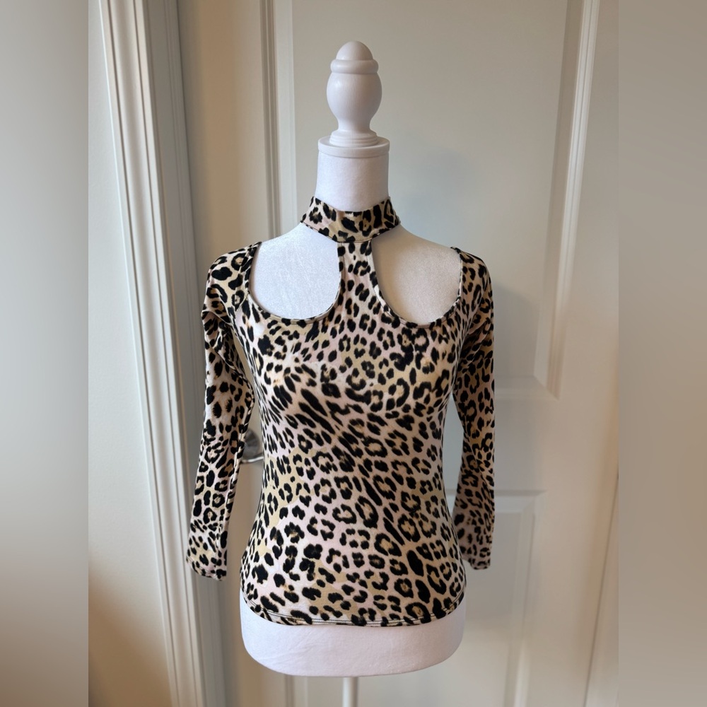 Guess Leopard Print Women's Jersey Top